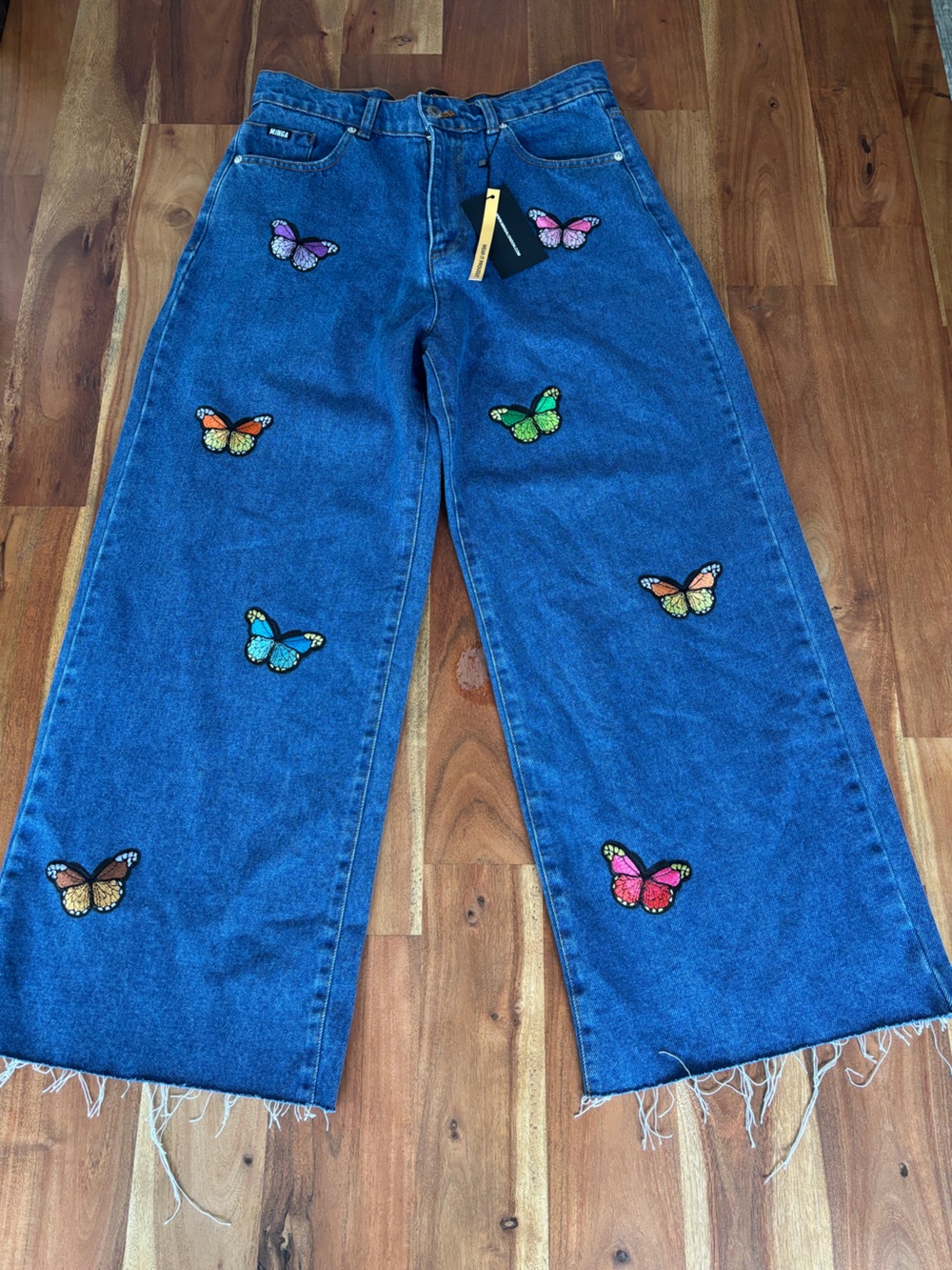 Minga London Butterfly Wide Leg Jeans NWT - Size 6